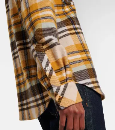 God’s True Cashmere Abundance Tartan cashmere shirt with tiger's eye | Thumbnail 4