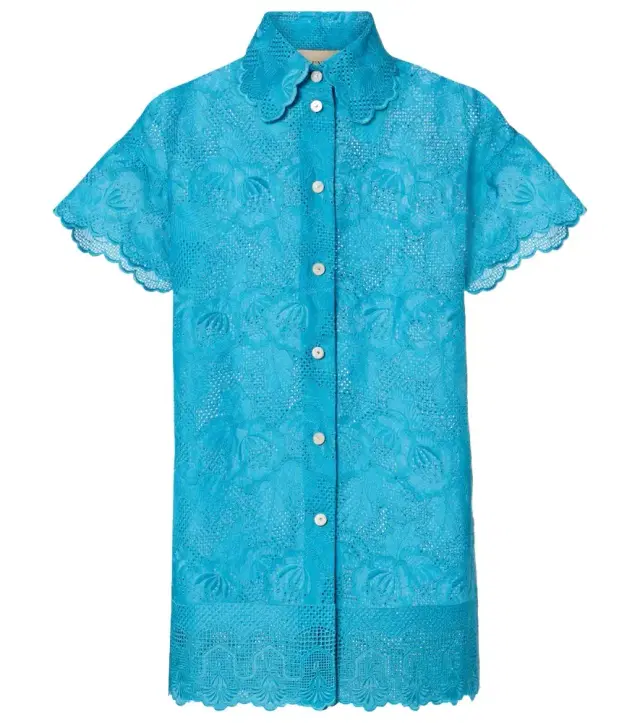Embroidered cotton shirt