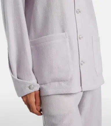 God’s True Cashmere Affirmations cashmere pajama shirt with moonstone | Thumbnail 6 God’s True Cashmere Affirmations cashmere pajama shirt with moonstone | Thumbnail 6