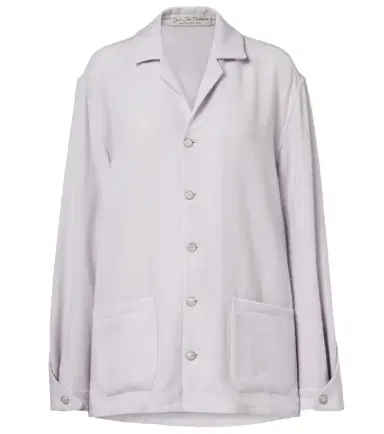 God’s True Cashmere Affirmations cashmere pajama shirt with moonstone | Thumbnail 1 God’s True Cashmere Affirmations cashmere pajama shirt with moonstone | Thumbnail 1
