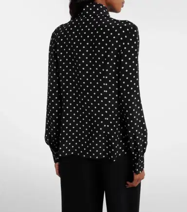 Valentino Bow-detail polka-dots silk shirt | Thumbnail 5 Valentino Bow-detail polka-dots silk shirt | Thumbnail 5
