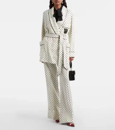 Valentino Plus De Pois belted jacket | Thumbnail 2 Valentino Plus De Pois belted jacket | Thumbnail 2