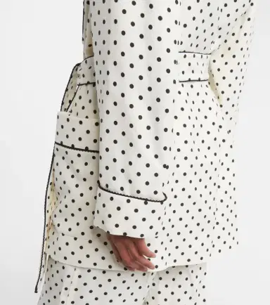 Valentino Plus De Pois belted jacket | Thumbnail 5 Valentino Plus De Pois belted jacket | Thumbnail 5