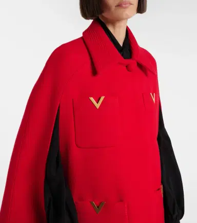 Valentino VLogo wool cape | Thumbnail 2 Valentino VLogo wool cape | Thumbnail 2