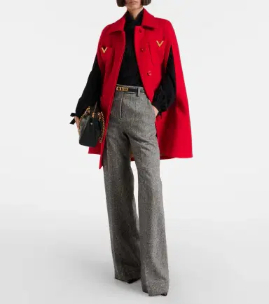 Valentino VLogo wool cape | Thumbnail 3 Valentino VLogo wool cape | Thumbnail 3
