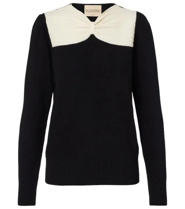 Valentino Bow-detail virgin wool sweater