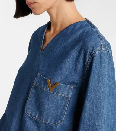 Valentino VGold chambray top | Thumbnail 3