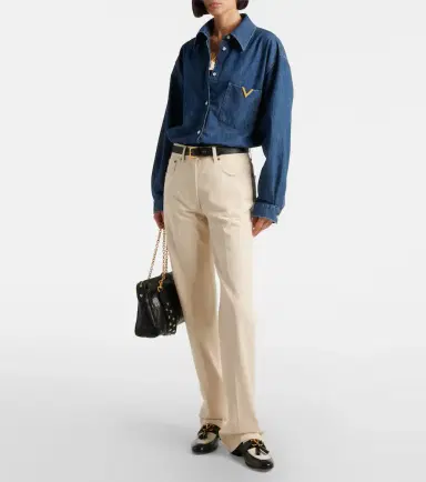 Valentino VGold chambray shirt | Thumbnail 2 Valentino VGold chambray shirt | Thumbnail 2