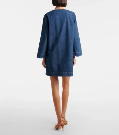 Valentino VGold chambray minidress | Thumbnail 5 Valentino VGold chambray minidress | Thumbnail 5