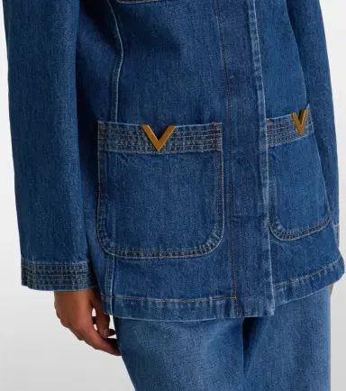 Valentino VGold denim field jacket | Thumbnail 3 Valentino VGold denim field jacket | Thumbnail 3
