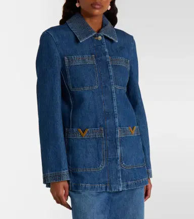 Valentino VGold denim field jacket | Thumbnail 5 Valentino VGold denim field jacket | Thumbnail 5