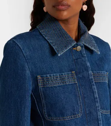 Valentino VGold denim field jacket | Thumbnail 6 Valentino VGold denim field jacket | Thumbnail 6