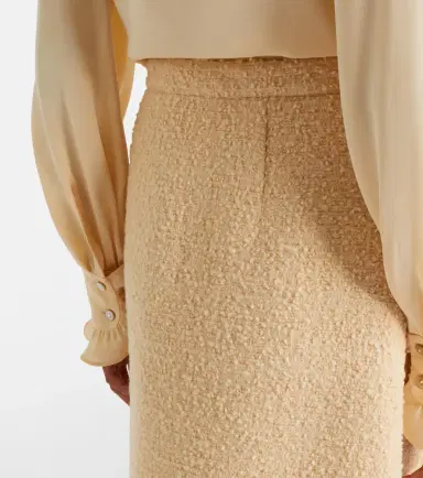 Valentino VGold wool-blend tweed miniskirt | Thumbnail 4