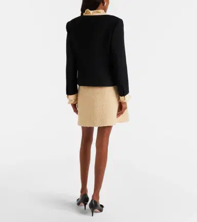 Valentino VGold wool-blend tweed miniskirt | Thumbnail 5