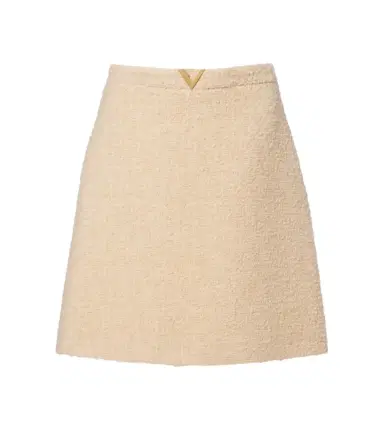 Valentino VGold wool-blend tweed miniskirt | Thumbnail 1