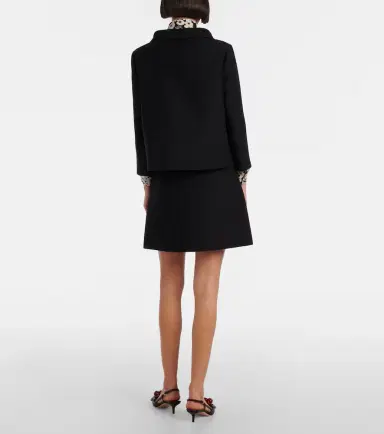 Valentino Crepe Couture VGold miniskirt | Thumbnail 3 Valentino Crepe Couture VGold miniskirt | Thumbnail 3