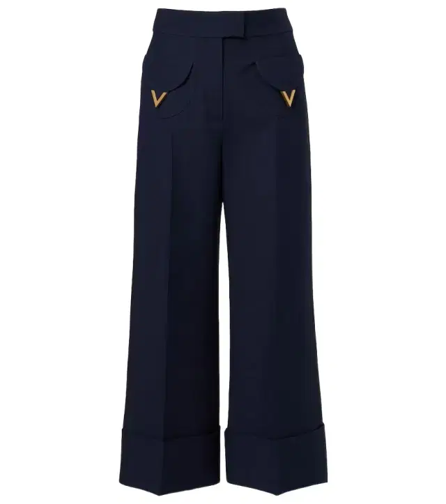 Valentino Crepe Couture VGold wide-leg pants