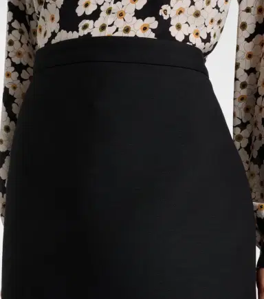 Valentino Crepe Couture feather-trimmed midi skirt | Thumbnail 2 Valentino Crepe Couture feather-trimmed midi skirt | Thumbnail 2