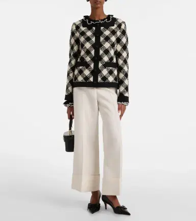 Valentino Crepe Couture wide-leg pants | Thumbnail 2