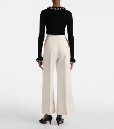 Valentino Crepe Couture wide-leg pants | Thumbnail 3