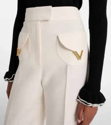 Valentino Crepe Couture wide-leg pants | Thumbnail 6