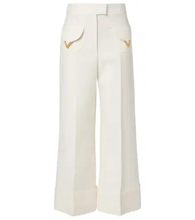 Valentino Crepe Couture wide-leg pants | Thumbnail 1