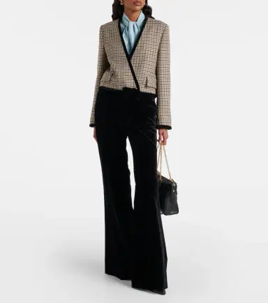 Valentino Cotton velvet flared pants | Thumbnail 6