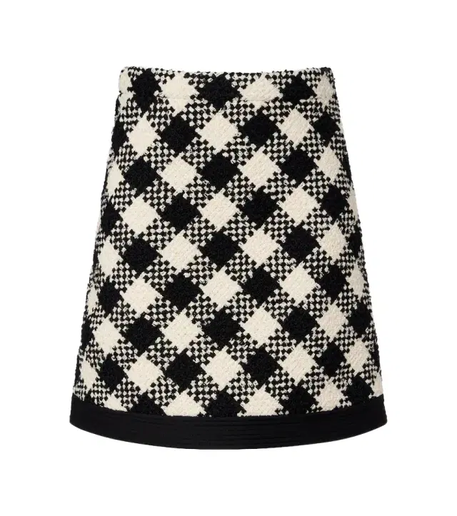 Cotton and wool-blend tweed miniskirt