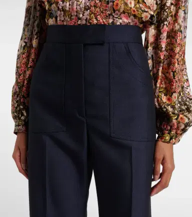 Valentino Wool and mohair flared pants | Thumbnail 3 Valentino Wool and mohair flared pants | Thumbnail 3