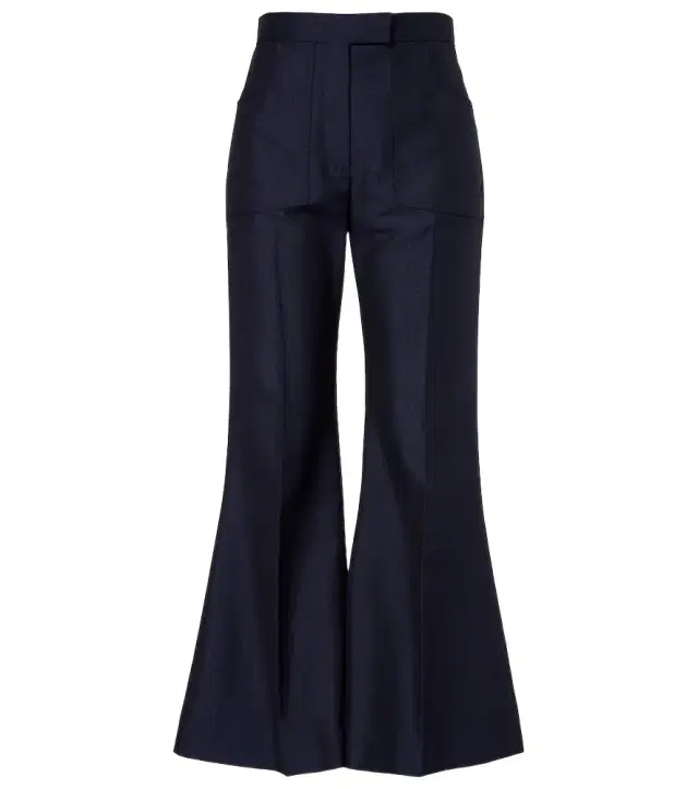 Valentino Wool and mohair flared pants