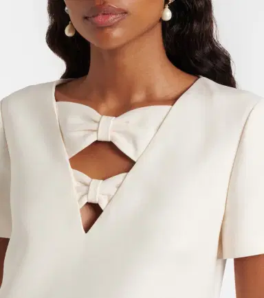Valentino Crepe Couture bow-detail minidress | Thumbnail 4