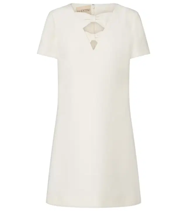 Valentino Crepe Couture bow-detail minidress