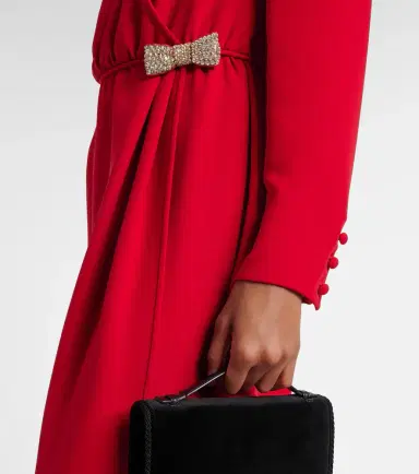 Valentino Embellished silk midi dress | Thumbnail 4 Valentino Embellished silk midi dress | Thumbnail 4