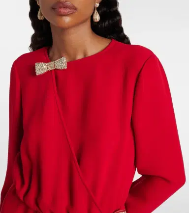 Valentino Embellished silk midi dress | Thumbnail 5 Valentino Embellished silk midi dress | Thumbnail 5