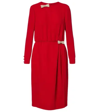 Valentino Embellished silk midi dress | Thumbnail 1 Valentino Embellished silk midi dress | Thumbnail 1