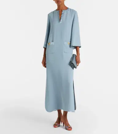 Valentino VGold silk maxi dress | Thumbnail 2 Valentino VGold silk maxi dress | Thumbnail 2