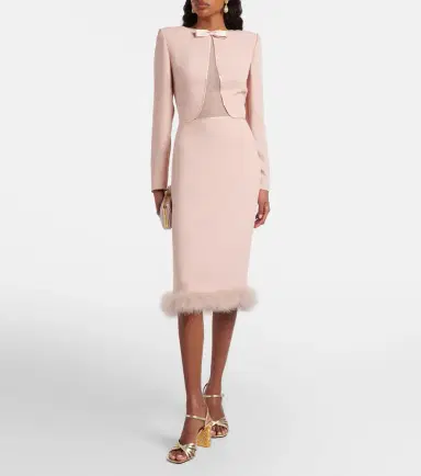 Valentino Cady Couture feather-trimmed midi dress | Thumbnail 2 Valentino Cady Couture feather-trimmed midi dress | Thumbnail 2
