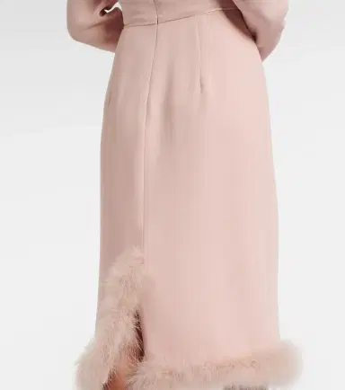 Valentino Cady Couture feather-trimmed midi dress | Thumbnail 5 Valentino Cady Couture feather-trimmed midi dress | Thumbnail 5