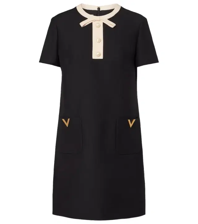 Valentino Crepe Couture VGold minidress