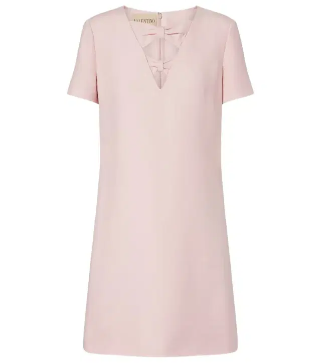 Valentino Crepe Couture bow-detail minidress