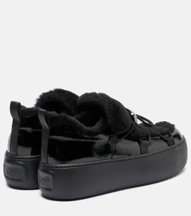 Roger Vivier Viv' Up shearling and patent leather sneakers | Thumbnail 4 Roger Vivier Viv' Up shearling and patent leather sneakers | Thumbnail 4