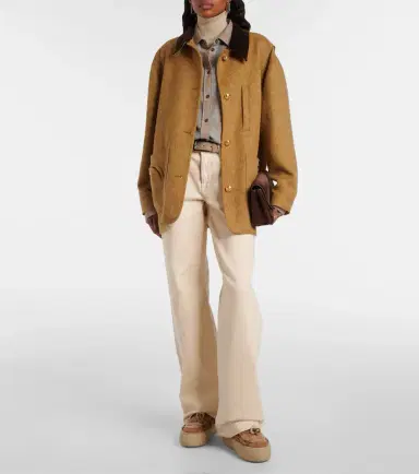 Roger Vivier Viv' Up embellished shearling and suede sneakers | Thumbnail 5 Roger Vivier Viv' Up embellished shearling and suede sneakers | Thumbnail 5