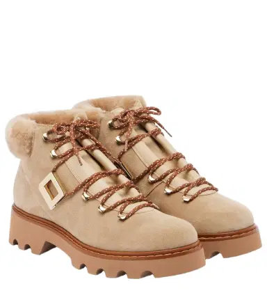 Roger Vivier Viv' Rangers suede lace-up boots | Thumbnail 1 Roger Vivier Viv' Rangers suede lace-up boots | Thumbnail 1