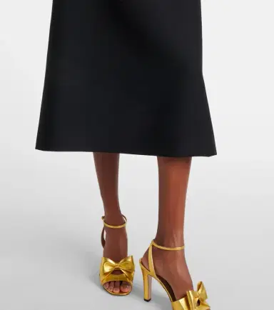 Valentino Crepe Couture feather-trimmed midi dress | Thumbnail 4 Valentino Crepe Couture feather-trimmed midi dress | Thumbnail 4