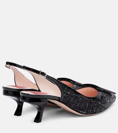 Roger Vivier Virgule 55 sequined slingback pumps | Thumbnail 4 Roger Vivier Virgule 55 sequined slingback pumps | Thumbnail 4