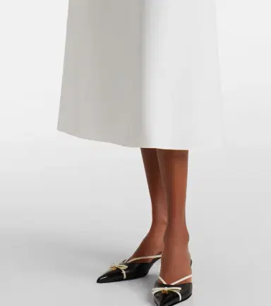 Valentino Guipure lace-trimmed cotton midi dress | Thumbnail 5