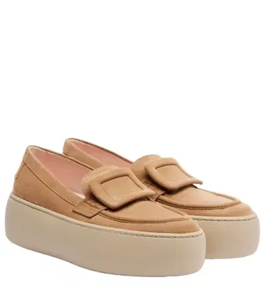 Roger Vivier Viv' Up suede platform loafers | Thumbnail 1 Roger Vivier Viv' Up suede platform loafers | Thumbnail 1