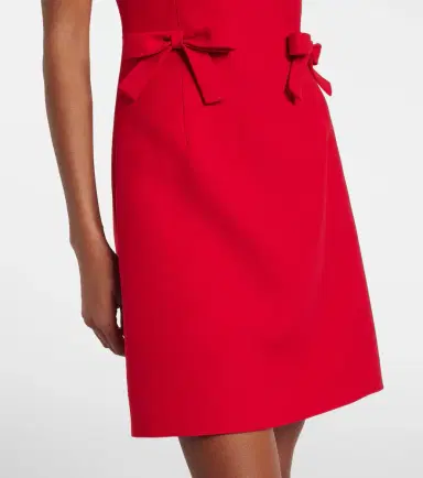 Valentino Crepe Couture bow-detail minidress | Thumbnail 3 Valentino Crepe Couture bow-detail minidress | Thumbnail 3