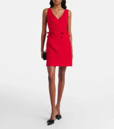 Valentino Crepe Couture bow-detail minidress | Thumbnail 4 Valentino Crepe Couture bow-detail minidress | Thumbnail 4
