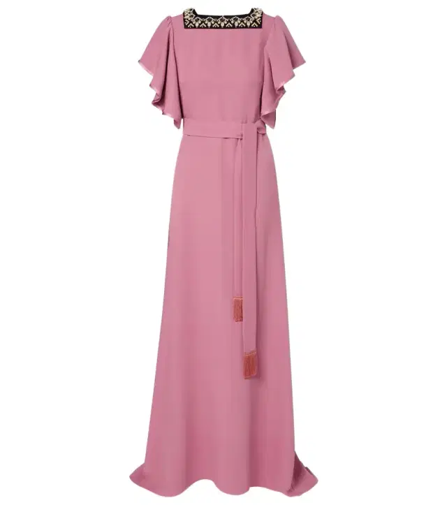 Cady Couture embellished belted gown